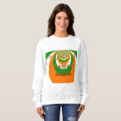 美しいインド国旗の色ハクナマタタ スウェットシャツ (正面フル)