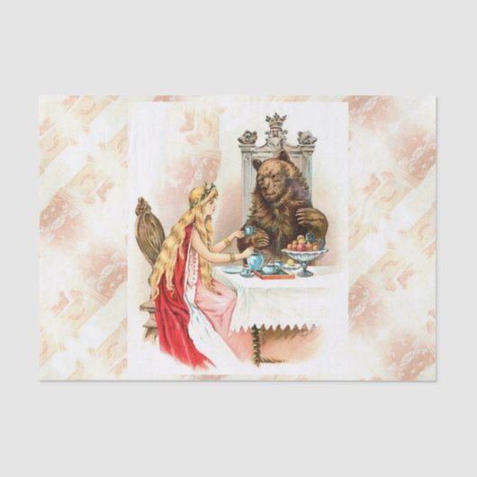 美しいインピンクザビーストティッシュペーパー 薄葉紙 (正面)