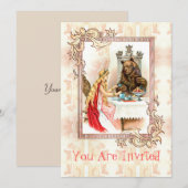 美しいインピンクザビースト招待状 招待状 (正面/裏面)