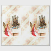 美しいインピンク及びビーストラッピング紙 ラッピングペーパー (フラット)