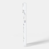美しいインホワイトドレス白黒スケッチ Case-Mate iPhoneケース (裏面 / 左)
