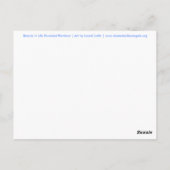 美しいインライフ丸い虹はがき ポストカード (裏面)