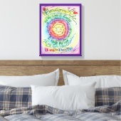 美しいインライフ虹がん詩キャンバス印刷 キャンバスプリント (インサイチュ (寝室))