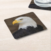 美しいイーグルコースターセット スクエアペーパーコースター (アングル)