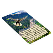 美しいイーグル聖なる書物、 経典マグネットイザヤ40:31 マグネット (右側)