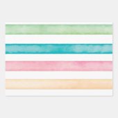 美しいイースターの水色デザイン ラッピングペーパーシート (正面2)