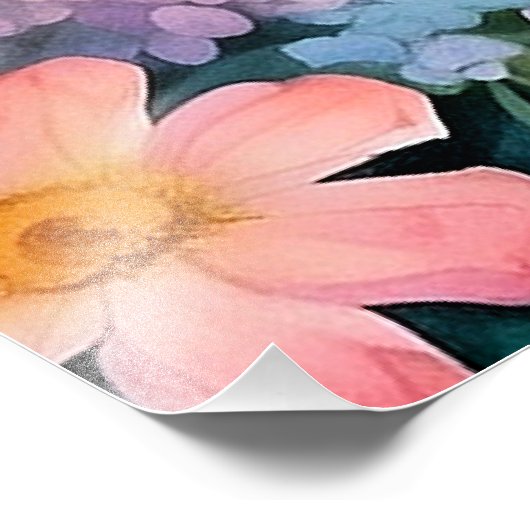 美しいイースターウォーターカラーアート フォトプリント            (角)