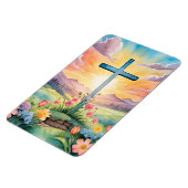 美しいイースターウォーターカラーアート マグネット (左側)