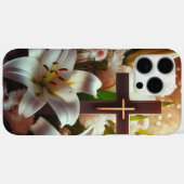 美しいイースターユリのクロス Case-Mate iPhoneケース (裏面 (横))