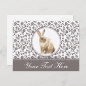 美しいイースターラバパーソナライズされたギ ポストカード (正面/裏面)