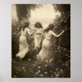 美しいウィチヴィンテージの女の子 ポスター (正面)