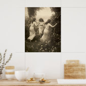 美しいウィチヴィンテージの女の子 ポスター (キッチン)