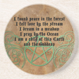 美しいウィッカ信者 コースター