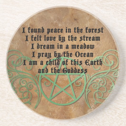美しいウィッカ信者 コースター (正面)