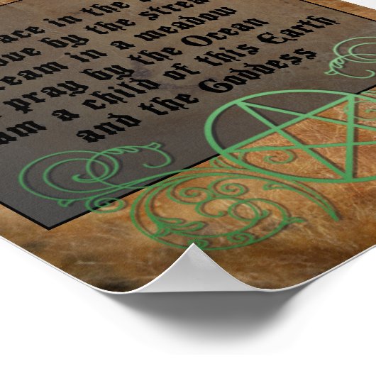 美しいウィッカ信者 ポスター (角)