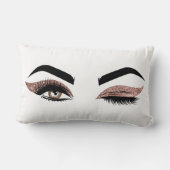 美しいウィンクロングまつげメイクアップアーティスト ランバークッション (裏面)