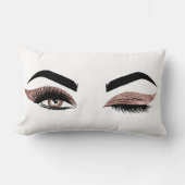 美しいウィンクロングまつげメイクアップアーティスト ランバークッション (正面)
