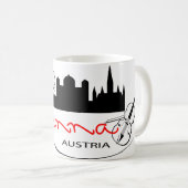美しいウィーン、オーストリア コーヒーマグカップ (正面右)
