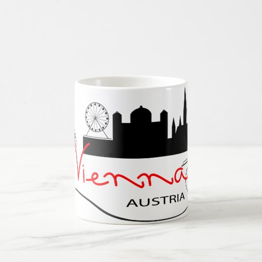 美しいウィーン、オーストリア コーヒーマグカップ (中央)