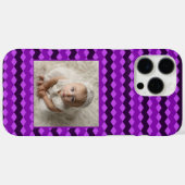 美しいウェディングシャワーの贈り物 シェブロンパターン Case-Mate iPhoneケース (裏面 (横))