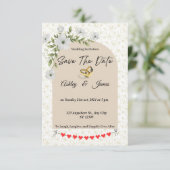 美しいウェディングナイトの装い 招待状 (スタンド正面)