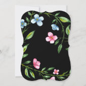 美しいウェディング サンクス フォト カード (裏面)