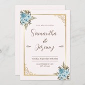 美しいウェディング・セーブ・ザ・デートの招待状 セーブザデート (正面/裏面)