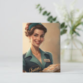 美しいウエートレス ポストカード (スタンド正面)