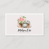 美しいウォーターカラーカメラの名刺 名刺 (正面)