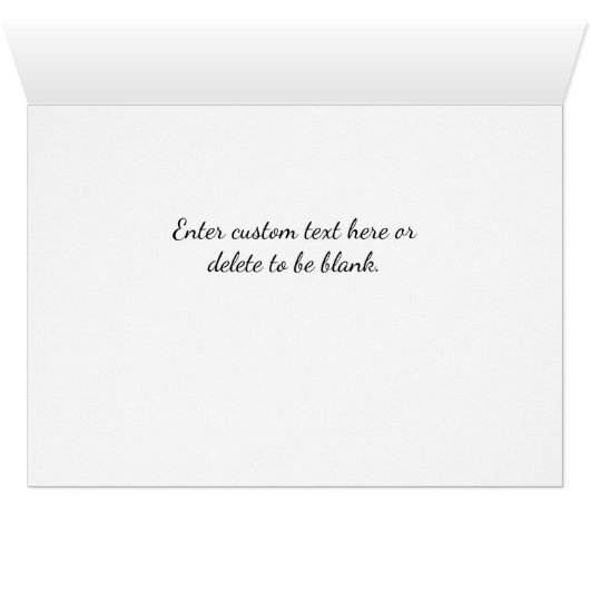 美しいウォーターフロントの散歩道グリーティングカード (内部横(下))