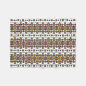 美しいウクライナアート フリースブランケット (正面(横))