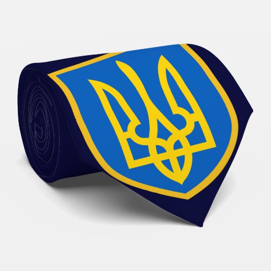 美しいウクライナ国旗のコートアーム ネクタイ (ロール)