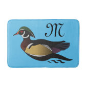 美しいウッドアヒル泳ぎ バスマット (正面)