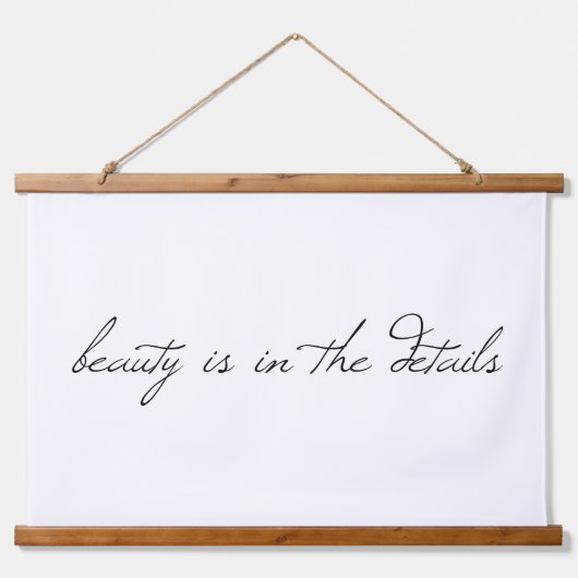 美しいウッドトップウォールタペストリー 吊り下げ型タペストリー (正面)