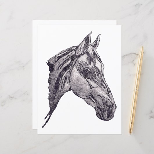 美しいウマ科の紙 (正面/裏面インサイチュ)