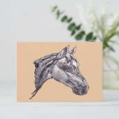 美しいウマ科の サンキューカード (スタンド正面)