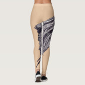 美しいウマ科の レギンス (裏面)