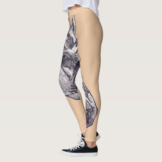 美しいウマ科の レギンス (左)