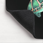 美しいウミガメの水色 マウスパッド (コーナー)