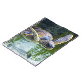 美しいウミガメ泳ぎ ノートブック (左側)