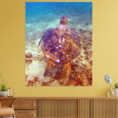 美しいウミガメ キャンバスプリント (インサイチュ (リビング))