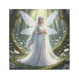 美しいエイプリルダイヤモンドフェアリー メタルプリント