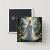 美しいエイプリルダイヤモンドフェアリー 缶バッジ (正面&裏面)