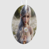 美しいエイプリルフェアリーのデイジー オーナメント (正面)