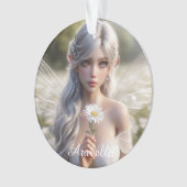 美しいエイプリルフェアリーのデイジー オーナメント (正面)