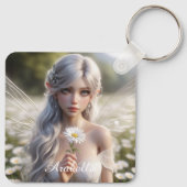 美しいエイプリルフェアリーのデイジー キーホルダー (裏面)