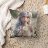 美しいエイプリルフェアリーのデイジー クッション (ブランケット)