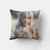 美しいエイプリルフェアリーのデイジー クッション (裏面)