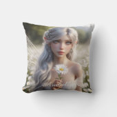 美しいエイプリルフェアリーのデイジー クッション (正面)