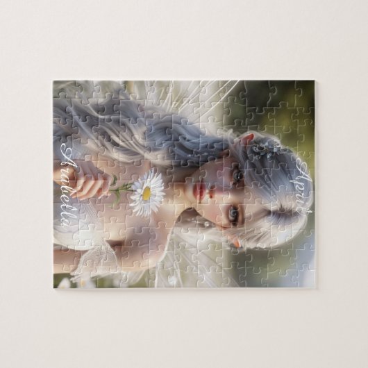 美しいエイプリルフェアリーのデイジー ジグソーパズル (横)